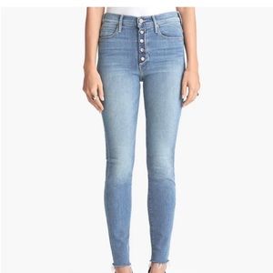 Mother The Fly Cut Stunner Ankle Fray Jeans in Final Frontier Wash Size 24